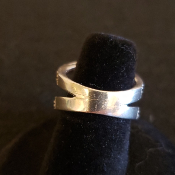 Sterling 925 silver ring - amethyst and marquasite - Picture 3 of 4